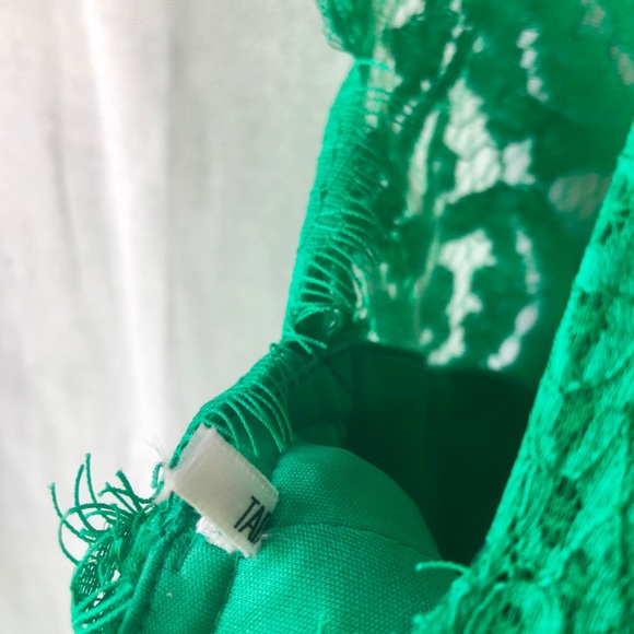 SOLD | Tadashi Shoji Green Lace Dress Size 10 - Picture 8 of 8